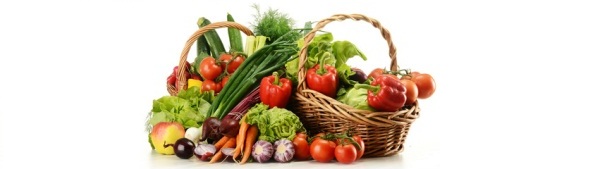 Korb Gemüse Rohstoffe