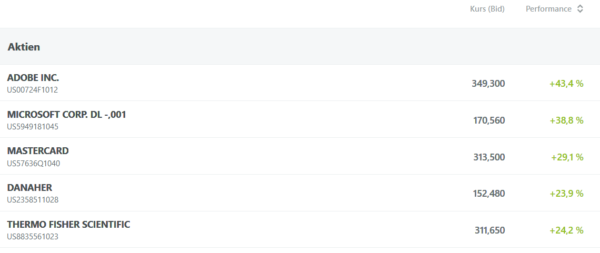 Freewheeler Big Caps Auszug vom 15. Februar 2020 - Quelle wikifolio.com