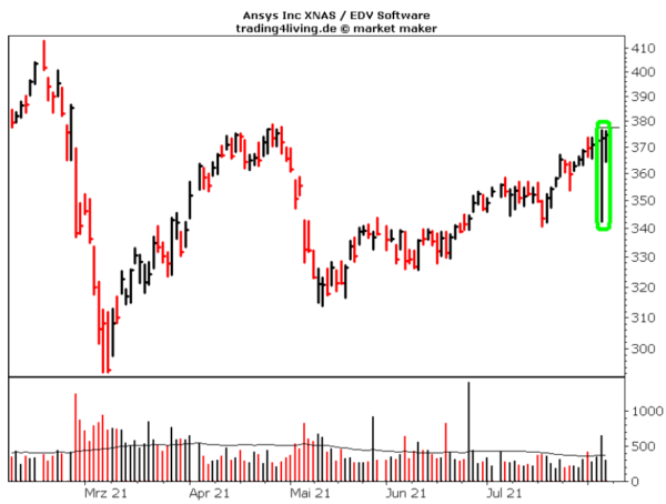 Ansys kontert Abverkauf im Aktienblog